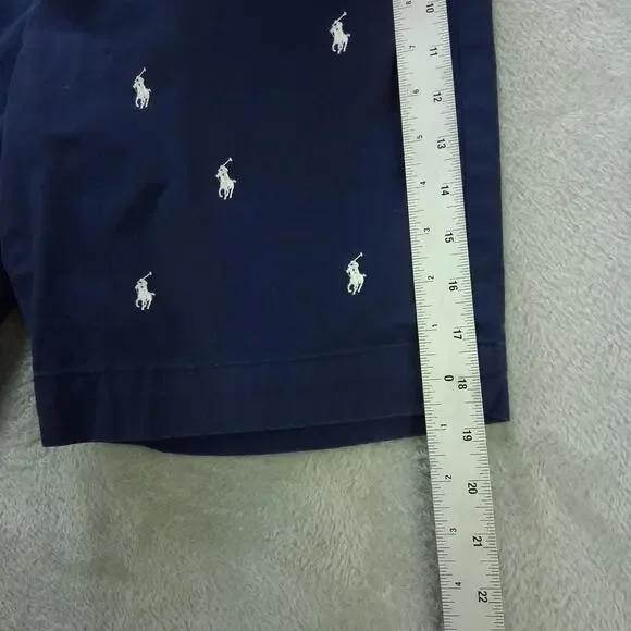 Mens polo ralph lauren Shorts Navy Classic Fit All over print sz 31 - Picture 6 of 8